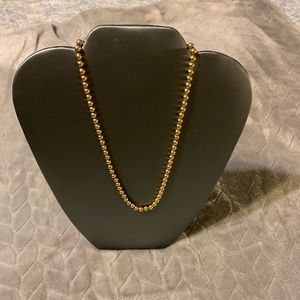 Gold filled bead necklace